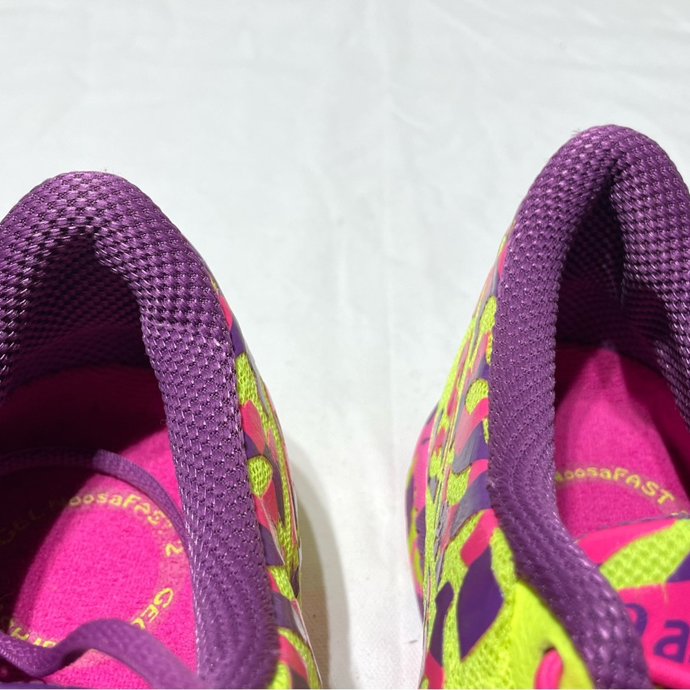 ASICS Gel-Noosa Fast 2 Womens Running Shoes Size 10 Multicolor Yellow Pink - Picture 9 of 12